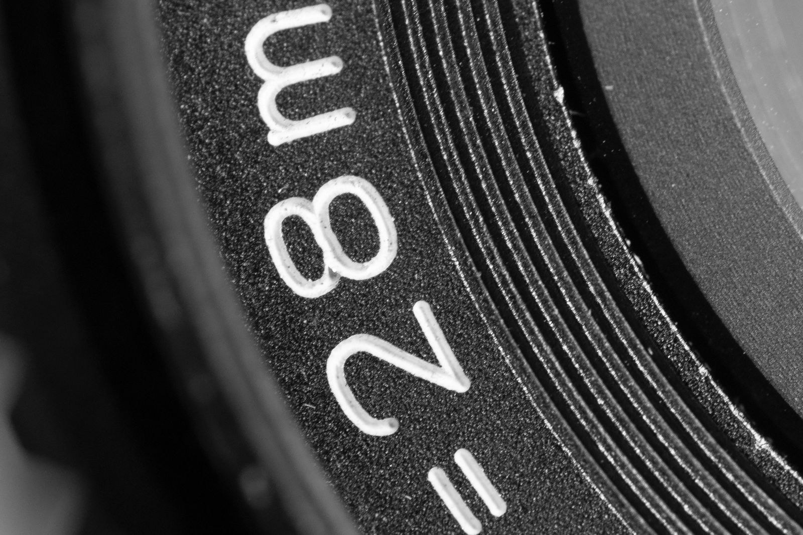 Macro shot of a camera lens
