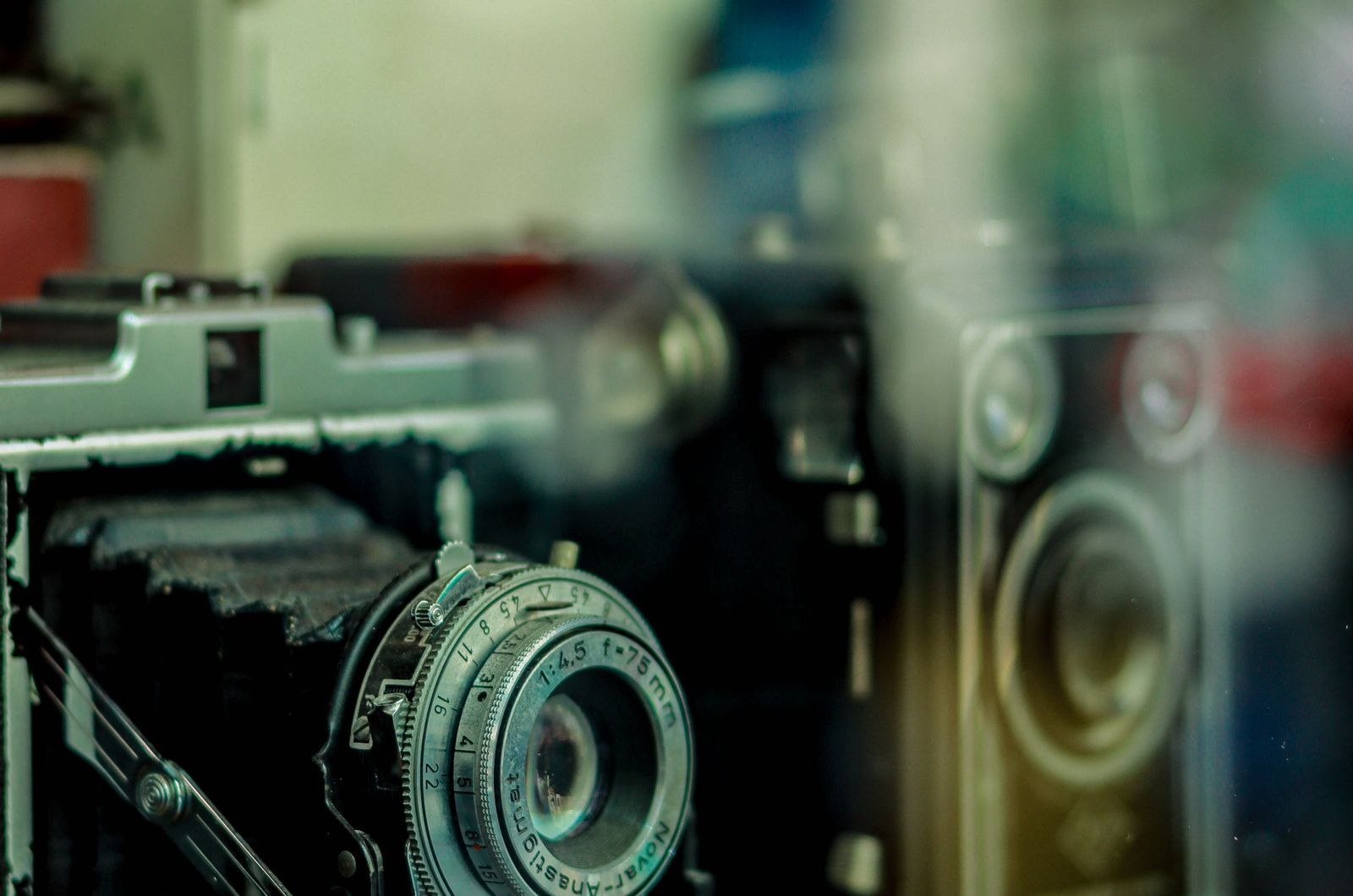 Cinema camera on a film set
